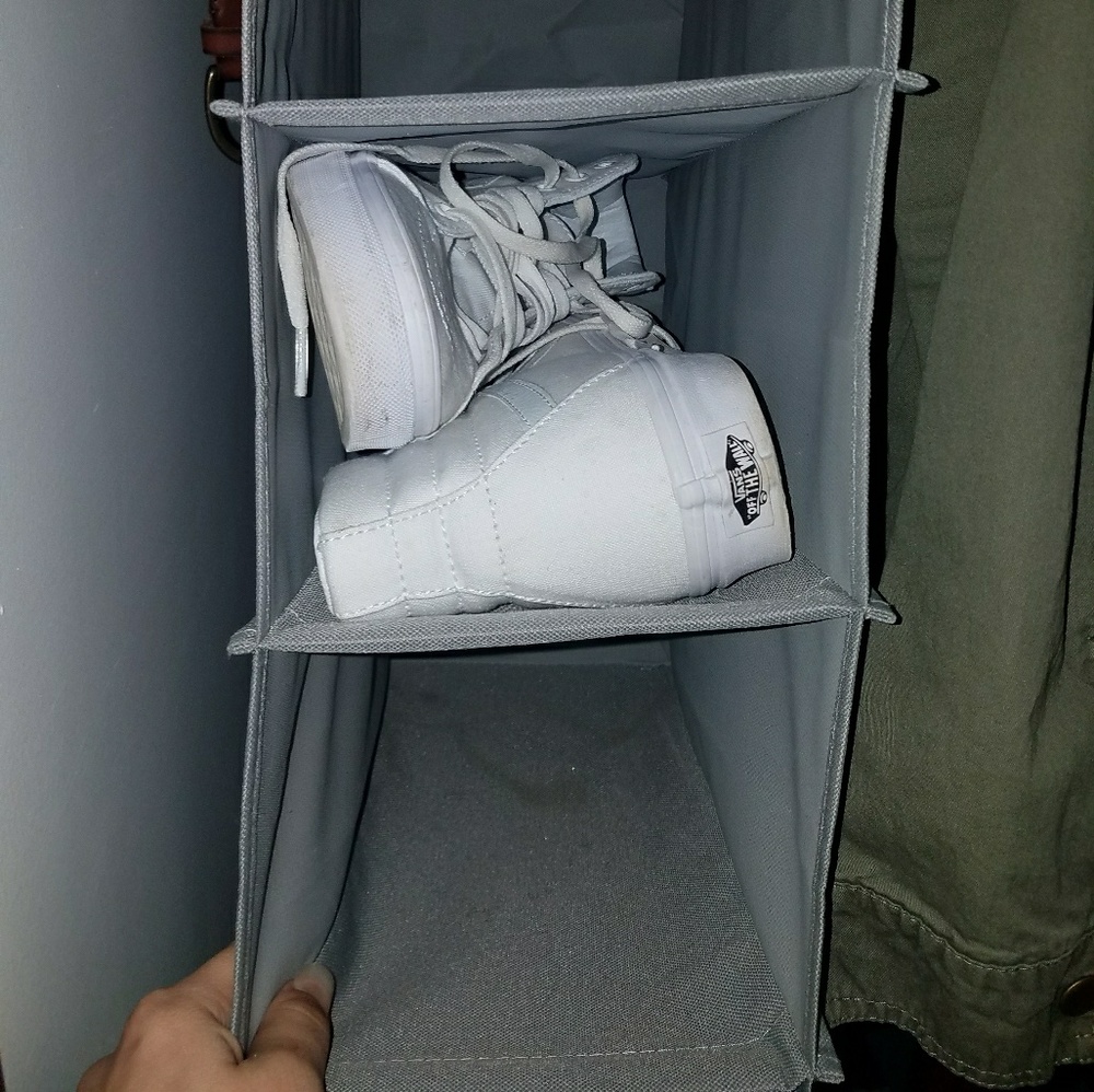 GRAY 10 Shoe Hanging Closet Organizer